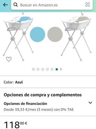 Bañera bebé Olmitos con soporte