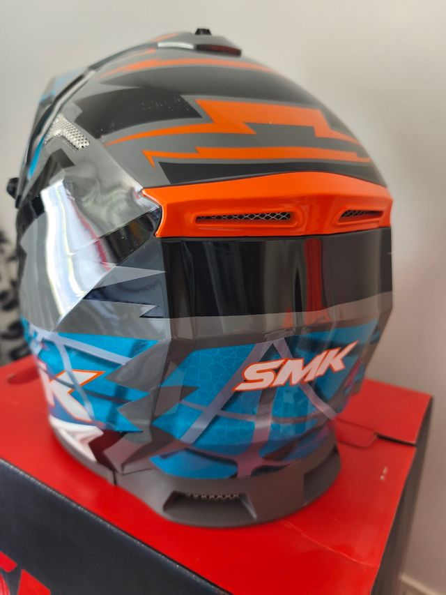 Casco SMK motocross talla XL