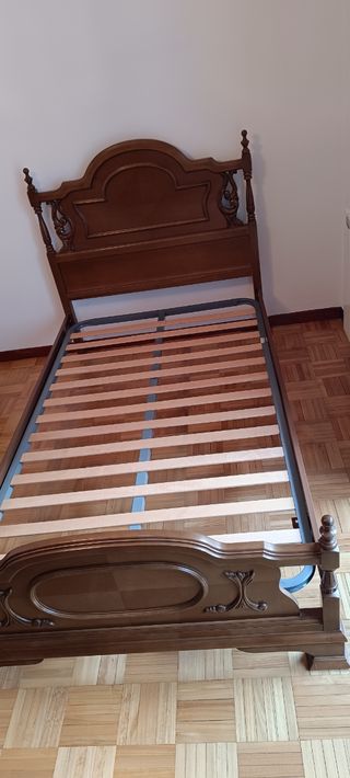 Camas madera 105cm - marrón