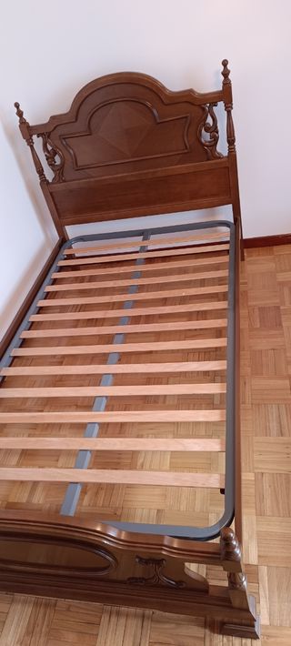 Camas madera 105cm - marrón