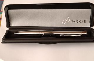 Lote 6 Bolígrafos Parker plateado