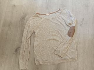 Jersey beige manga larga