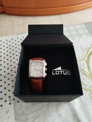 Reloj Lotus caballero marrón plata