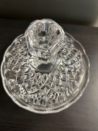 Bombonera cristal tallado vintage