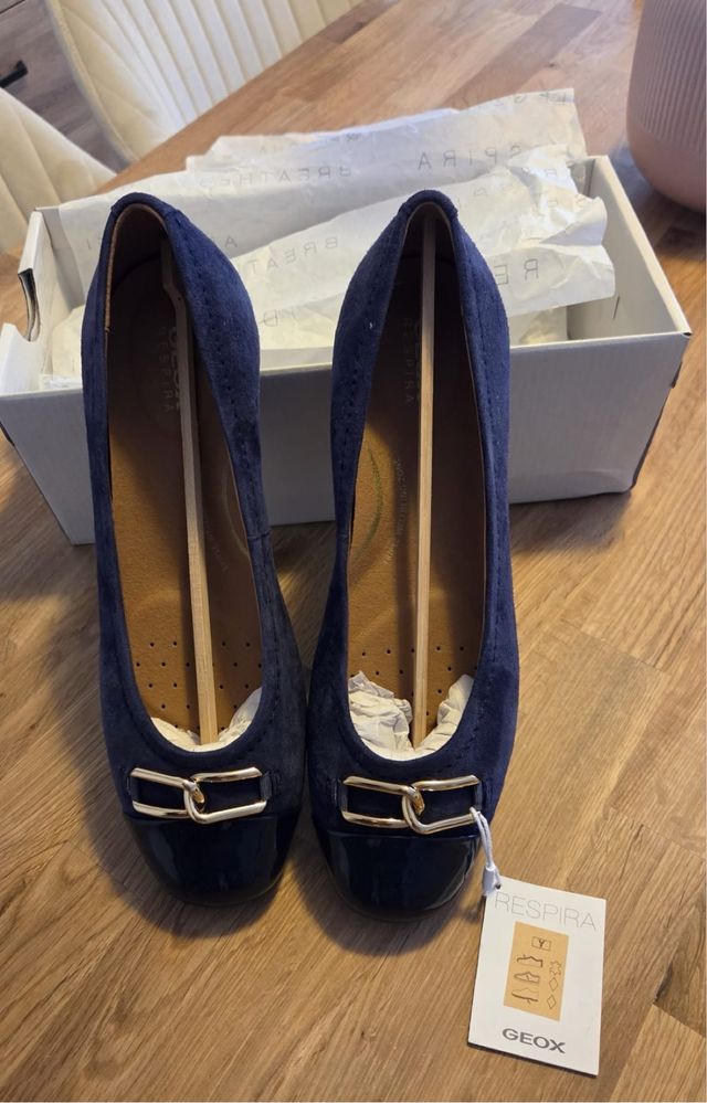 Zapatos Geox Respira - Azul Marino