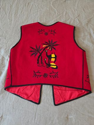 Chaleco rojo musulmán talla S-M