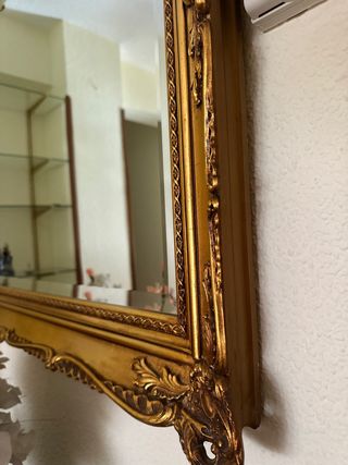 Espejo dorado grande estilo vintage