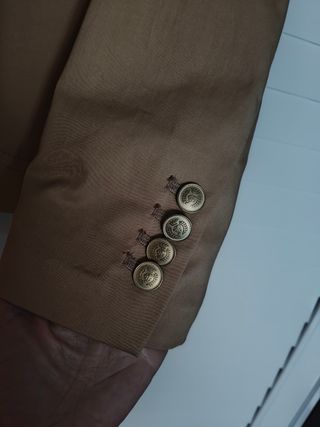 Americana beige mujer