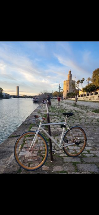 Bicicleta Fixie Blanca