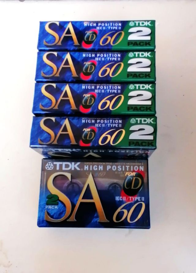 10 Musicassette Vintage TDK SA 60