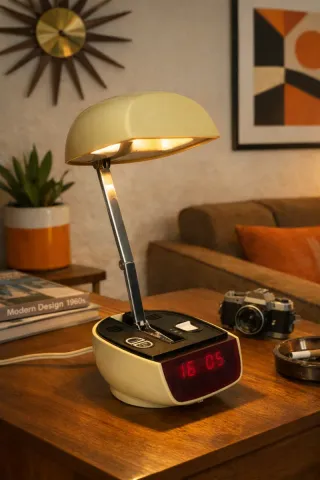 Lampada sveglia Timco anni '60