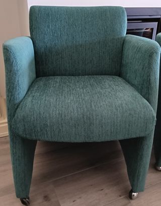 Poltrone vintage (2) - Tessuto blu-verde