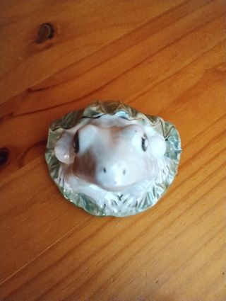 Rana de porcelana vintage