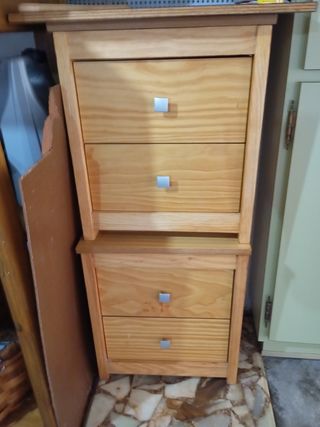 Cajoneras de madera - 2 uds