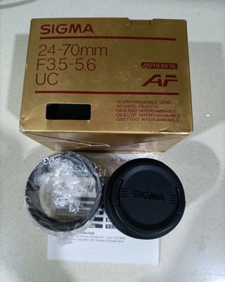 OBJETIVO FOTOGRÁFICO SIGMA 24-70 mm