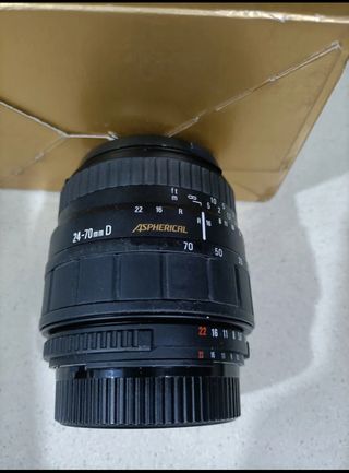 OBJETIVO FOTOGRÁFICO SIGMA 24-70 mm
