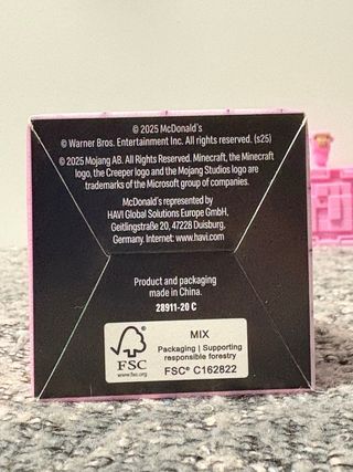 Figura Minecraft Oveja Rosa