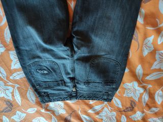 2 Jeans Mujer Talla 38 - Azul y Gris
