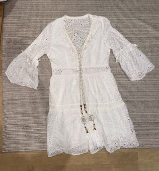 Vestido boho blanco