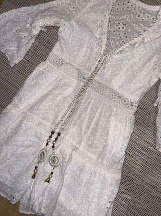 Vestido boho blanco