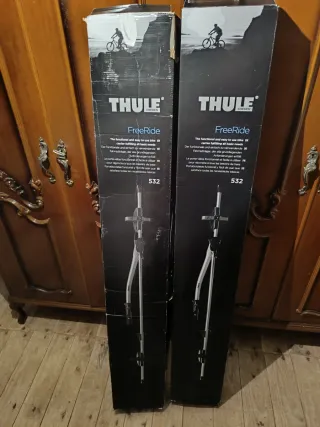 2 Portabicicletas para techo (Thule FreeRide).