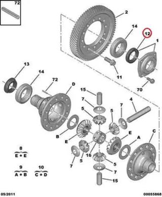Retén diferencial Ducato Boxer Jumper 312148