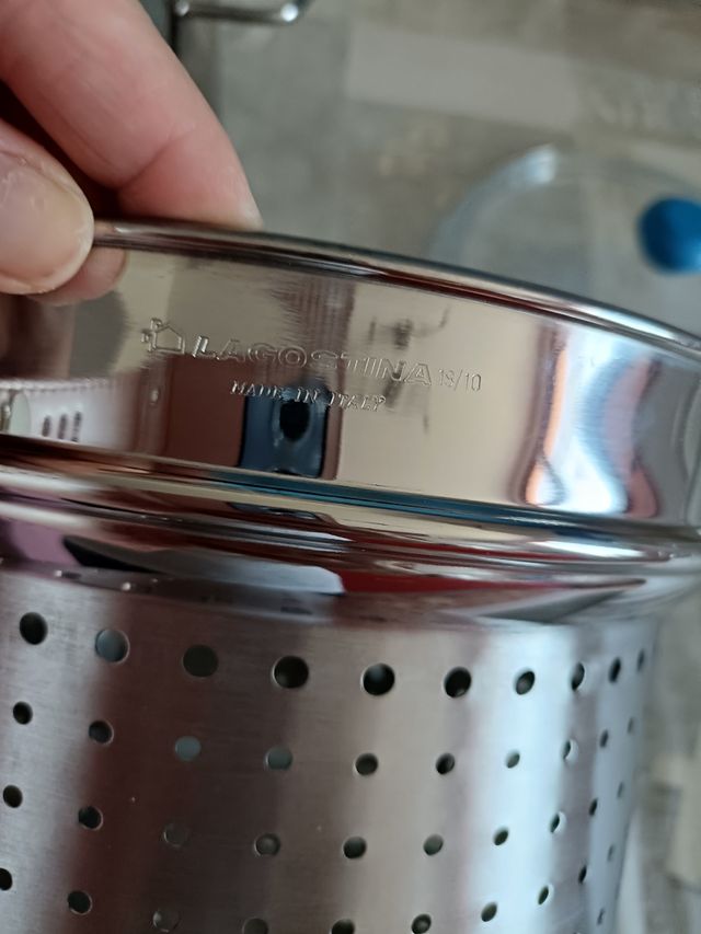 Pentola pastaiola Lagostina 18/10 acciaio inox