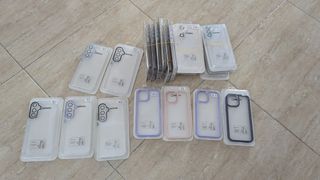 Lote fundas iPhone 12 y varias Samsung