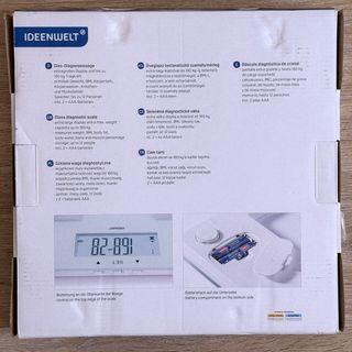 Báscula de cristal diagnóstica nueva con caja