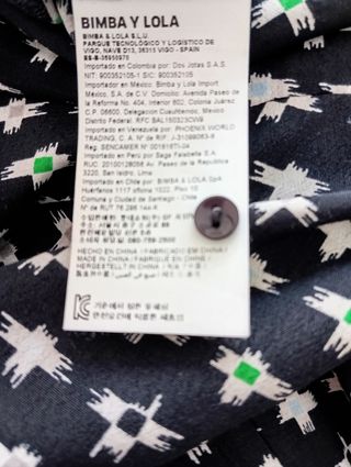 Vestido BIMBA Y LOLA - Negro