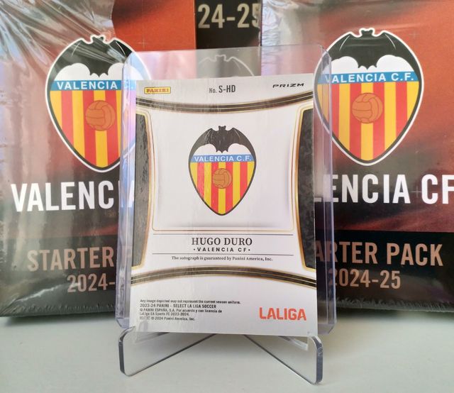 Carta Hugo Duro Autógrafo Valencia CF
