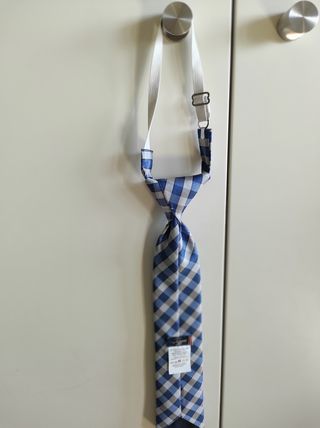 2 Corbatas niño Tizzas azul-blanco