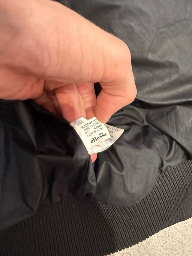 ellesse Chaqueta Plumas Negra - Talla 20