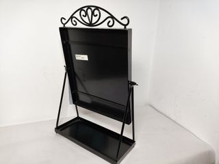 Espejo con bandeja negra, para vestidor