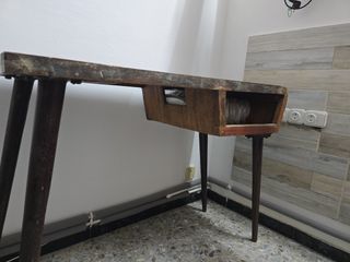 Escritorio vintage madera reciclada