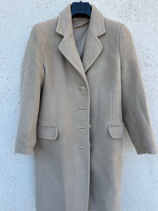 Cappotto lana beige elegante