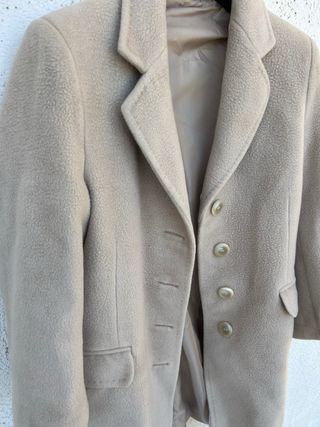 Cappotto lana beige elegante