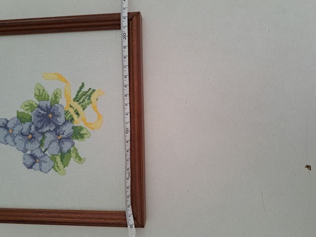 2 Cuadros Bordados Violetas