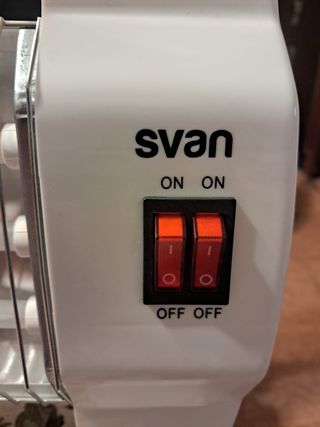 ESTUFA ELÉCTRICA BAJO CONSUMO BLANCO SVAN