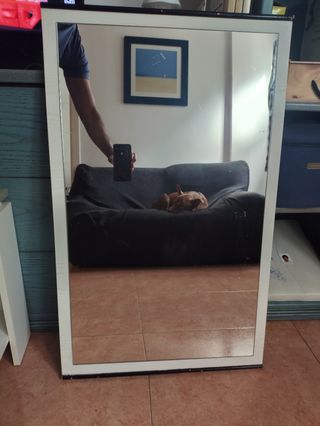 Espejo cuerpo entero - Marco blanco