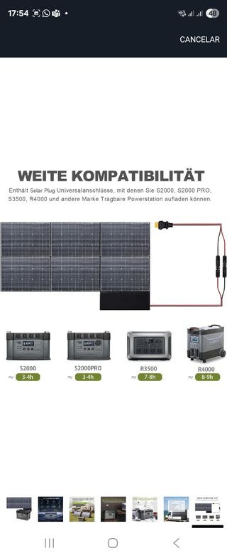 Generador S2000 Pro + 600W Panel Solar plegable 