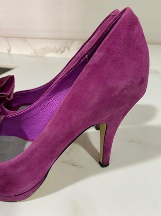 Tacones Menbur Morados - Talla 37