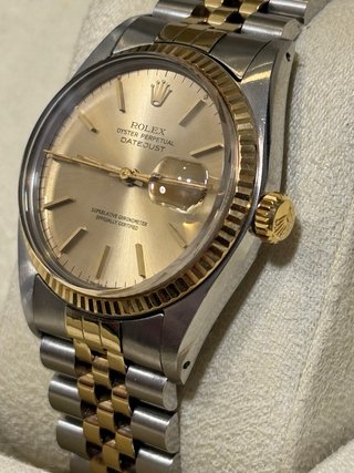 Rolex datejust acero y oro amarillo 16013