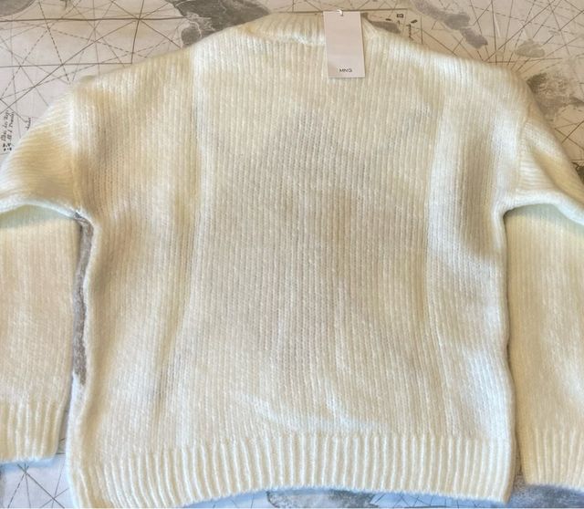 Maglione bianco e beige Mango - Taglia S
Mai indossato