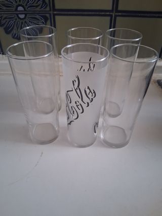 6 Vasos tubo cristal