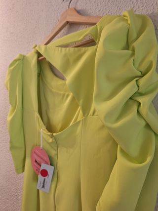 Vestido midi amarillo - Fiesta