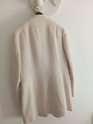 Abrigo Zara Basic beige