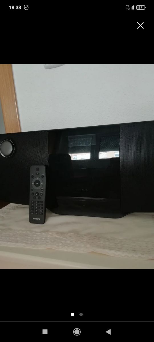 Mini impianto audio Philips nero