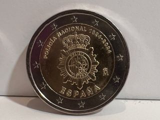 2€ Policia Nacional España moneda dos euros
