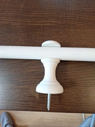 Barra para cortina blanca 120cm